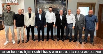 GEMLİKSPOR İÇİN TARİHİ İMZA ATILDI  3. LİG HAKLARI GEMLİK’İN