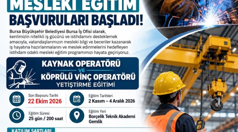 📢 İstihdama Yönelik Mesleki Eğitim Başvuruları Başladı!