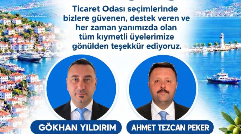 5. Meslek Komitesinden Teşekkür.